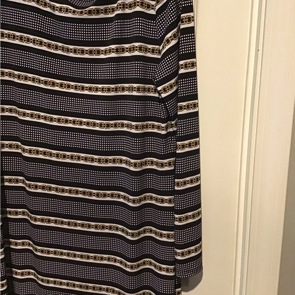 Michael Kors Black and Gold Sleeve Dress